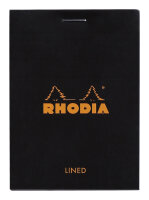 Rhodia Notizblock A7 geh lin 80Bl schw