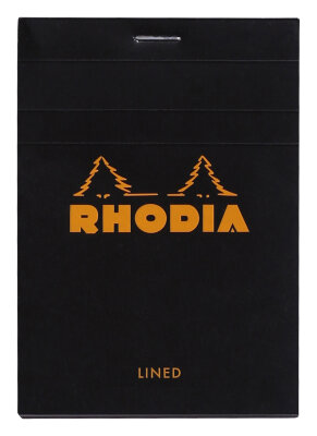 Rhodia Notizblock 85x120 geh lin 80Bl schw