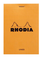 Rhodia Notizblock 85x120 geh lin 80Bl ora