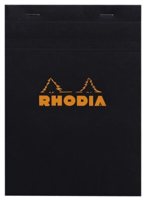 Rhodia Notizblock Rhodia A5 geh kar 80Bl sw