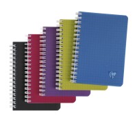 Clairefontaine Spiralbuch 90x140 kariert 50Bl int sort