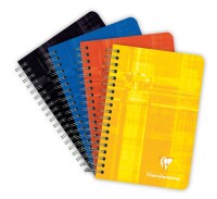 Clairefontaine Notizheft 9x14 kariert m Spirale 50Bl