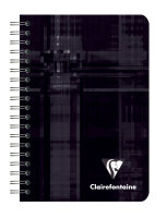 Clairefontaine Notizheft 9x14 kariert m Spirale 50Bl