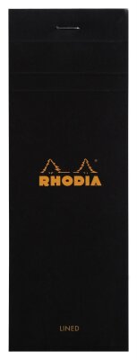 Rhodia Notizblock 74x210 geh lin 80Bl sw