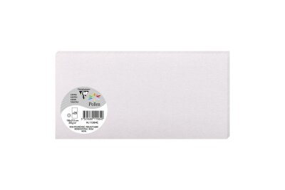 Clairefontaine Karte DL Pollen 210g perlmut rosa