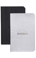 Rhodia 2erSet Flex Nbuch 7x10,5 32Bl swSilb