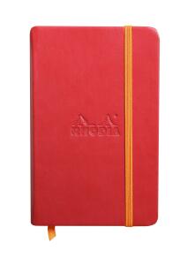 Rhodia Book Rhodiarama A6 96Bl blanko mohnrot