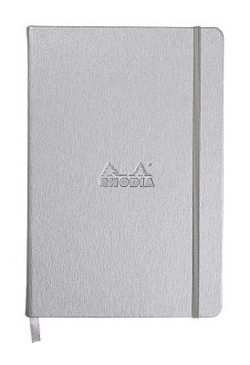 Rhodia Webnotebook Silber A5 96Bl DOT elf