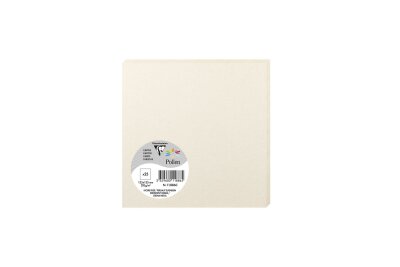 Clairefontaine Karte Pollen 135x135 perl-elfenbein