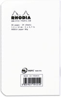 Rhodia Heft White 7,5x12cm kar 48Bl 80g