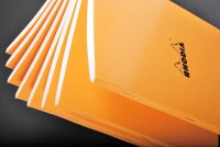 Rhodia Heft 7,5x12 kariert 48Bl orange