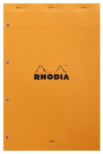 Rhodia Notbl A4 geh mperf gel lin m Rd 80Bl