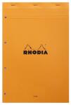 Rhodia Notbl A4 geh mperf gel lin m Rd 80Bl