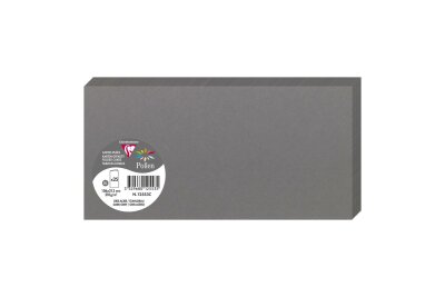 Clairefontaine Doppelkarte DL 210g dunkelgrau