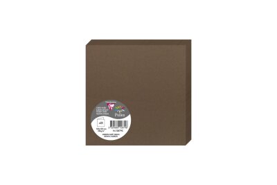 Clairefontaine Doppelkarte Pollen 135x135 braun
