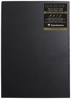 Clairefontaine Skizzenb Goldlin A3 H 140g 64Bl elf