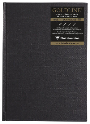 Clairefontaine Skizzenb Goldline A5 H 64Bl elfenbein