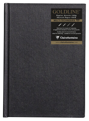 Clairefontaine Skizzenb Goldlin A6 H 140g 64Bl elf