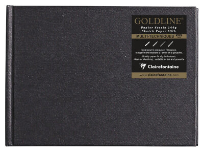 Clairefontaine Skizzenb Goldline A6 Q 64Bl elfenbein