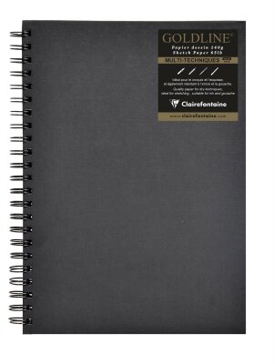Clairefontaine Goldline Spiral A4 H 140g 64Bl elfb