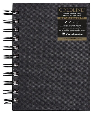 Clairefontaine Goldline Spiral A6 H 140g 64Bl elfb