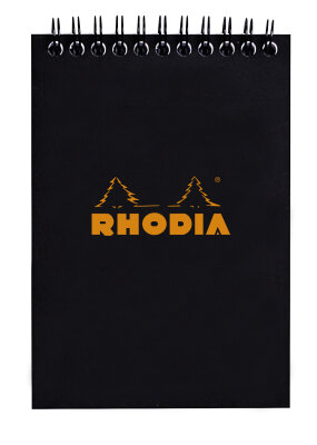Rhodia Notizblock A6 Doppel kar 80Bl schw