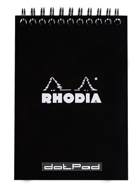 Rhodia Notizblock A6 Doppel dot 80Bl schw