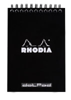 Rhodia Notizblock A6 Doppel dot 80Bl schw