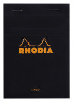Rhodia Notizblock A6 geh lin 80Bl schw
