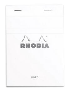 Rhodia Block Rhodia White A6 lin 80Bl