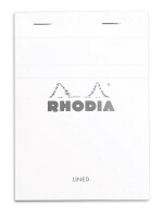 Rhodia Block Rhodia White A6 lin 80Bl