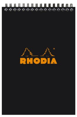 Rhodia Notizblock A5 Doppel lin 80Bl schw