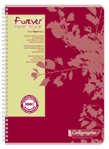 Clairefontaine Spiralheft Forever A4 kariert 50Bl
