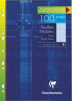 Clairefontaine Ringbucheinlagen A4 kar 50Bl blau