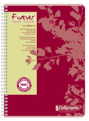 Clairefontaine Spiralheft A4 90 Bl lin FOREVER