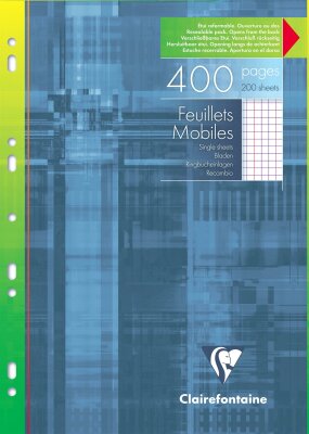 Clairefontaine Ringbucheinlagen A4 kar m Rd 200 Bl