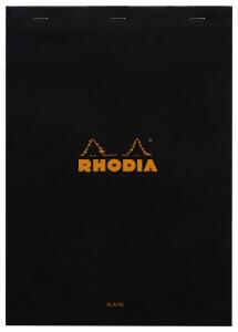 Rhodia Notizblock A4 geh blank 80Bl sw