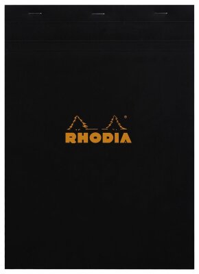 Rhodia Notizblock A4 geh kar 80Bl schw