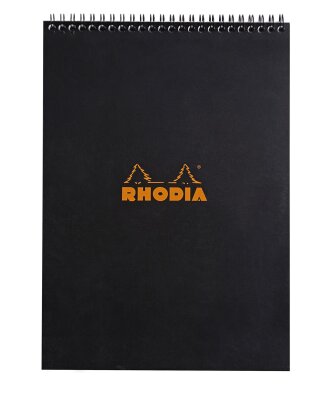 Rhodia Notizblock A4 Doppel kar 80Bl schw