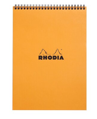 Rhodia Notizblock A4 Doppel lin 80Bl orange