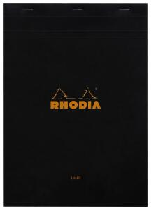 Rhodia Notizblock A4 geh lin Rd 80Bl schw