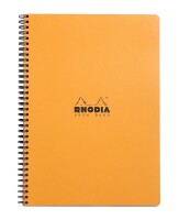 Rhodia Notebook A4+ kariert mRd 80Bl orange