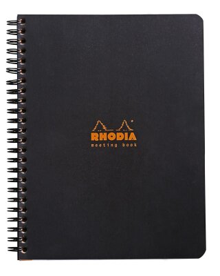 Rhodia Meetingbook m Spir 14,8x21 80Bl sort