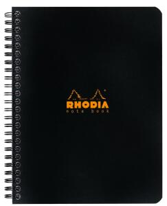 Rhodia Notebook A5+ kariert 80Bl schwarz