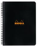 Rhodia Notebook A5+ kariert 80Bl schwarz