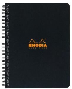 Rhodia Notebook A5+ kariert 80Bl ora/schw sort