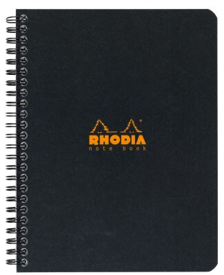 Rhodia Notebook A5+ liniert 80Bl ora/schw sort