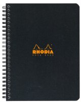 Rhodia Notebook A5+ liniert 80Bl ora/schw sort