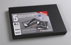 Clairefontaine Schaumkarton 5,0 mm A4 5Bg schw