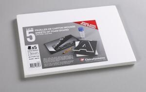 Clairefontaine Schaumkarton 3,0 mm A4 5Bg weiss